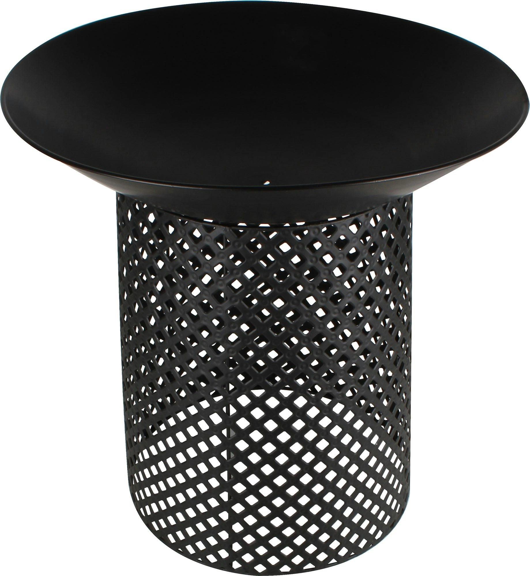 56cm Ignite Firepit Flower Pot Steel on Steel Mesh Stand