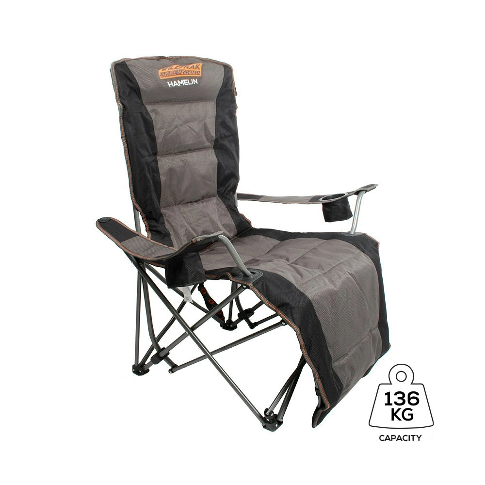 Wildtrak™ Hamelin Reclining Camp Chair Lounger: Enjoy Extreme Comfort