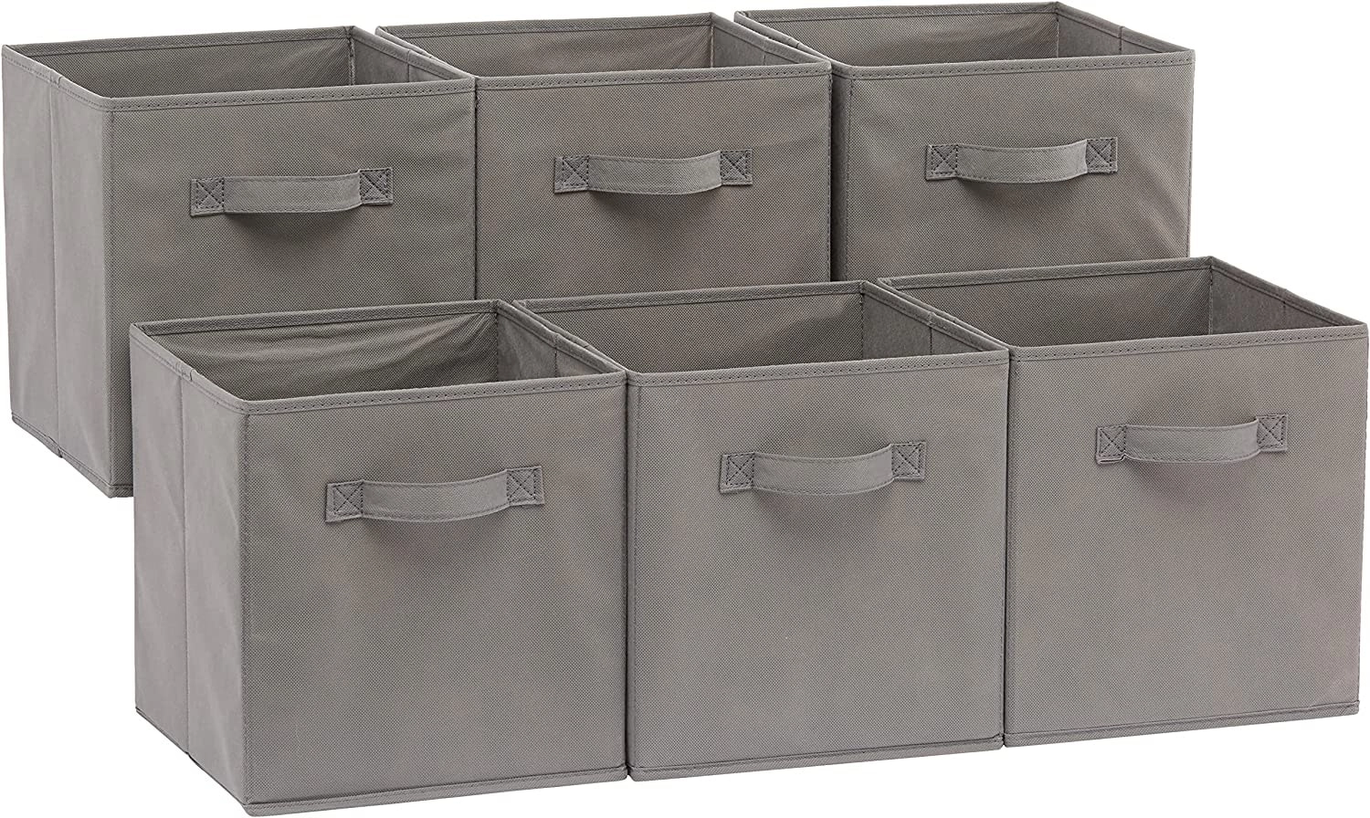 Foldable Storage Cubes (6-Pack, Grey)