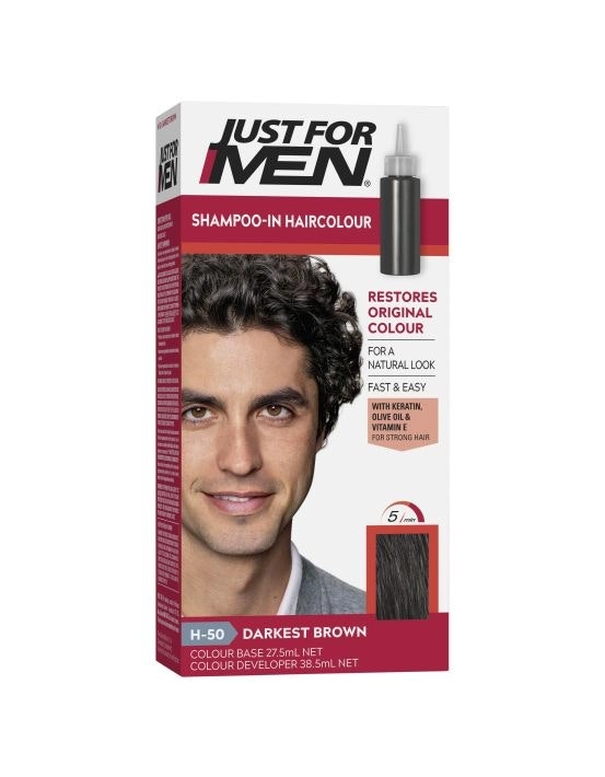 Just For Men Shampoo-In Haircolour 50 Darkest Brown