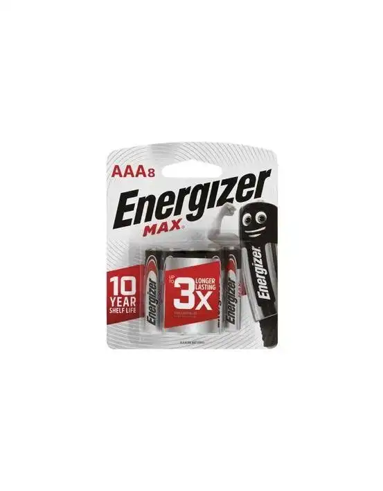 Energizer Max E92 AAA 8 Pack