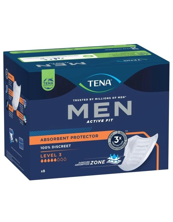 TENA Men Absorbent Protector Level 3 Super 8 Pack