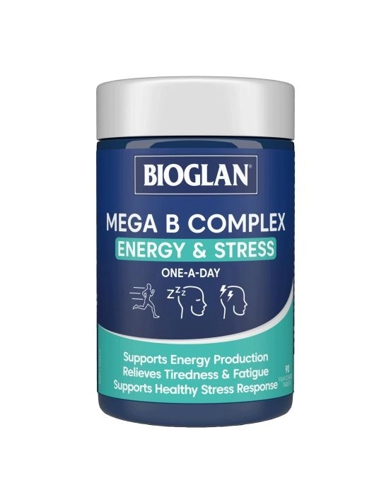 Bioglan Mega B Complex Energy & Stress 90 Tablets