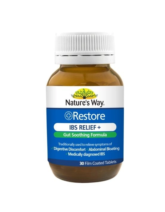 Nature's Way Restore IBS Relief+ 30 Tablets