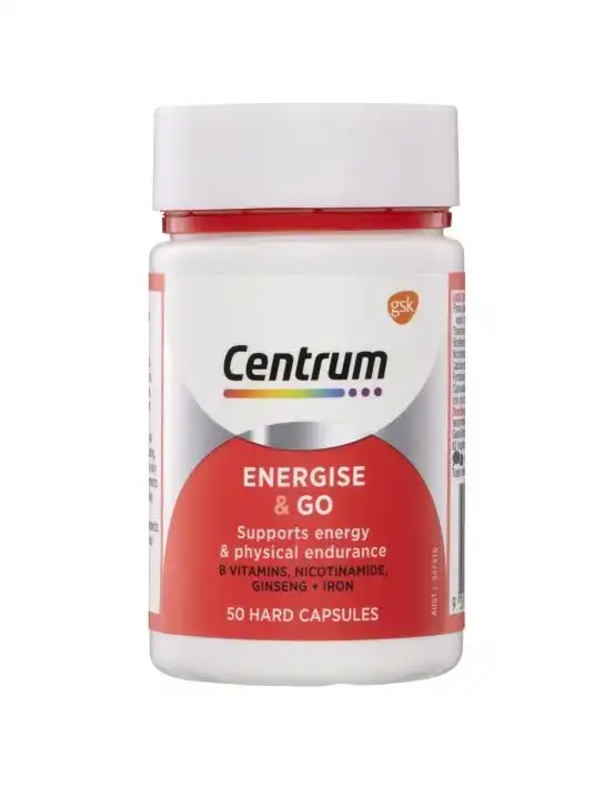 Centrum Energise & Go 50 Capsules