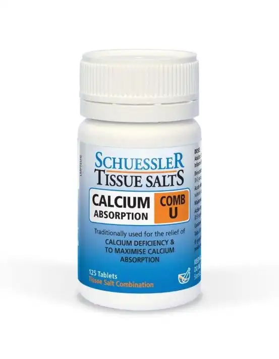 Martin & Pleasance Schuessler Comb U Calcium Absorption 125 Tablets