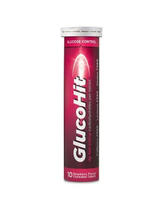 Glucohit Glucose Raspberry 10 Tablets