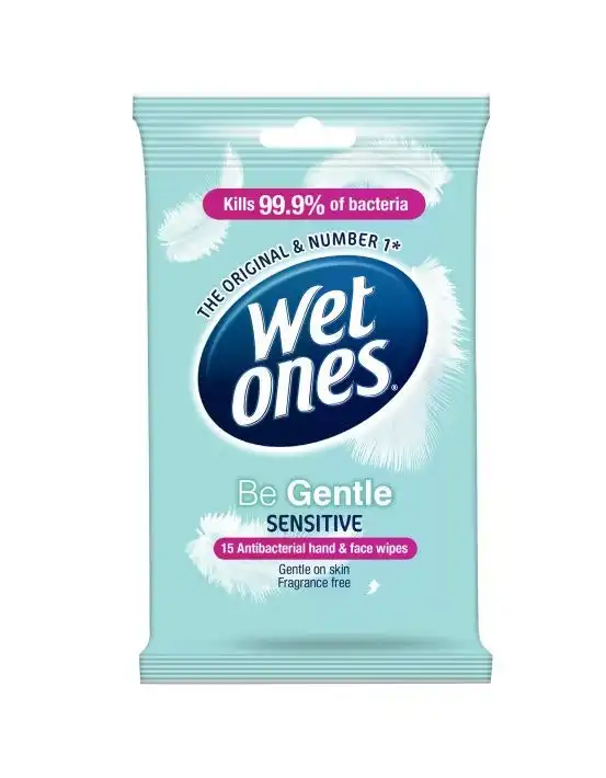 Wet Ones Be Gentle Wipes 15 Pack