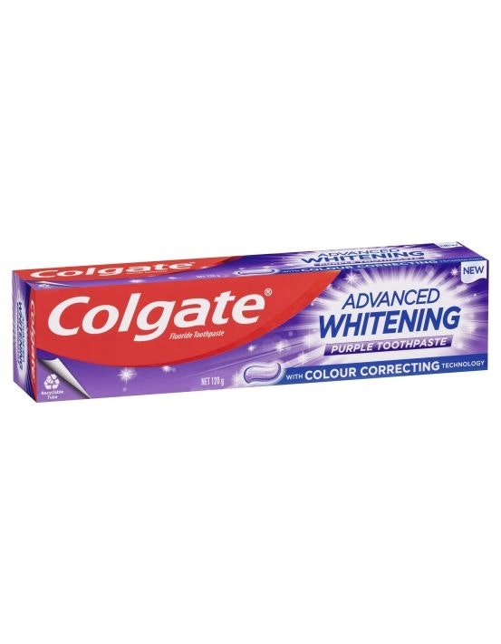 Colgate Advanced Whitening Purple Toothpaste 120g