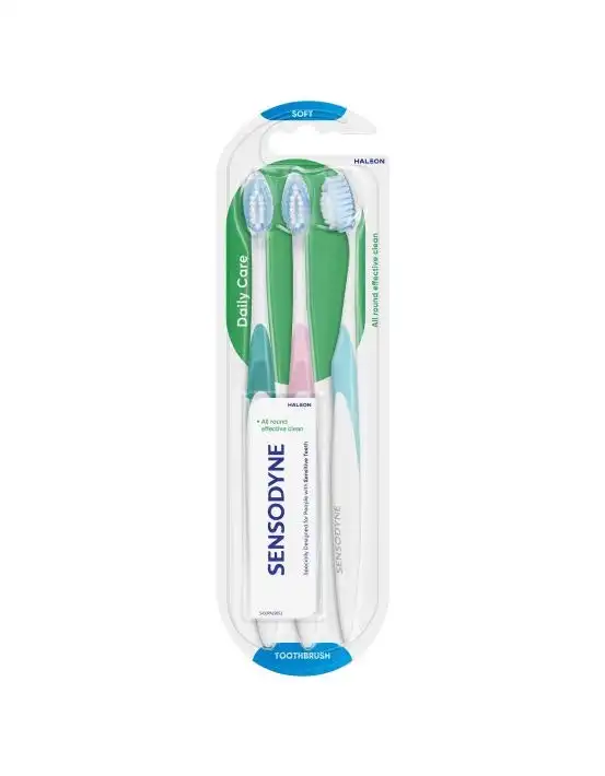 Sensodyne Sensitive Teeth Daily Care Toothbrush 3 Pack