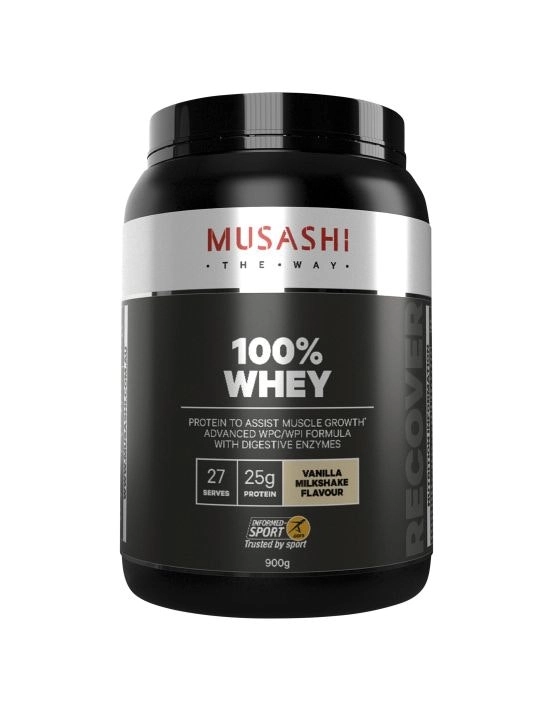 Musashi 100% Whey Vanilla Milkshake 900g