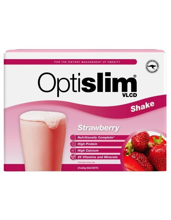 OptiSlim VLCD Shake Strawberry 21 x 43g