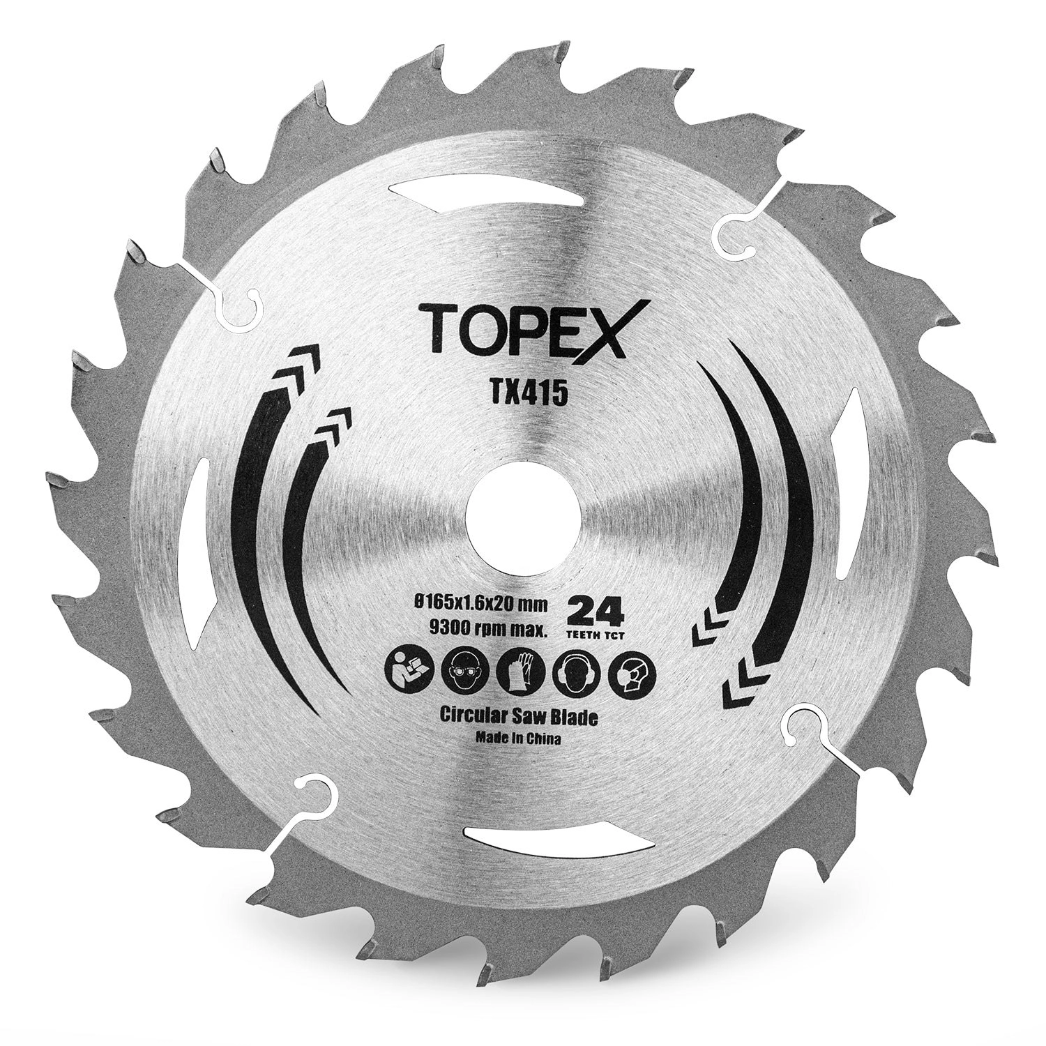 Topex Circular Saw Blade 165mm 24T Teeth Cutting Wood Blade For Topex 20V Cordless Circular Saw