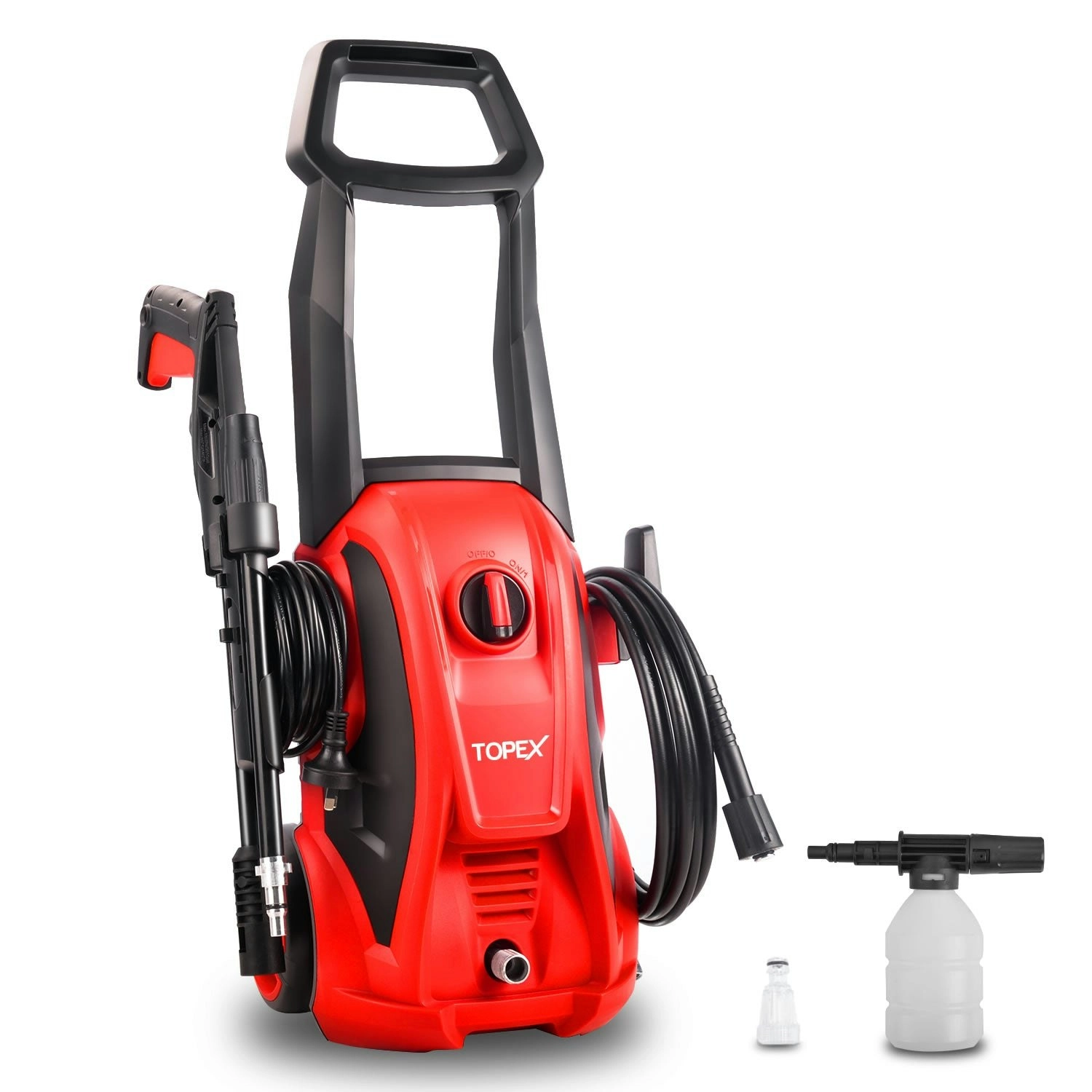 Topex 1600W Pressure Washer High-pressure cleaner, Adjustable spray gun