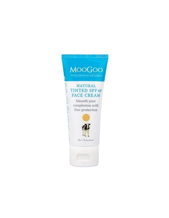 MOOGOO Natural Tinted SPF40 Face Cream 50g