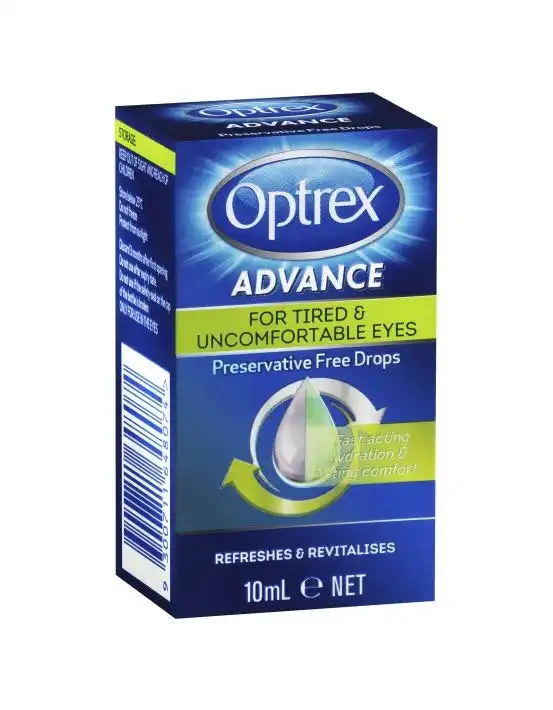 Optrex Advance Preservative Free Tired Eye Drops 10ml