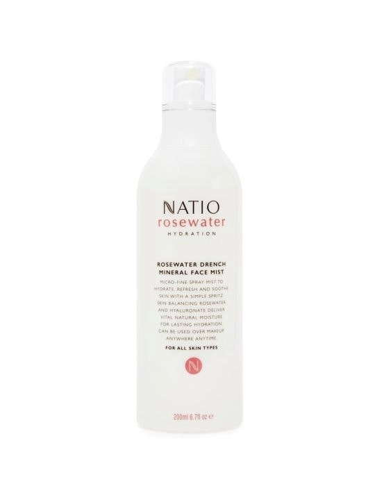 Natio Rosewater Drench Mineral Face Mist 200ml