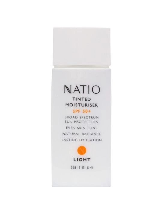 Natio Tinted Moisturiser Light SPF50+ 50ml