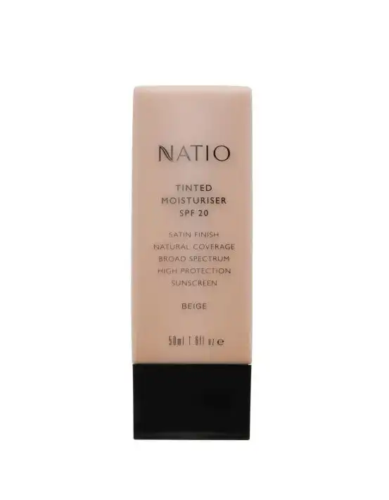 Natio Tinted Moisturiser SPF 20 In Beige 50ml