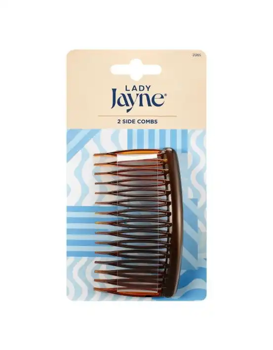 Lady Jayne Large Shell Side Combs 2 Pack