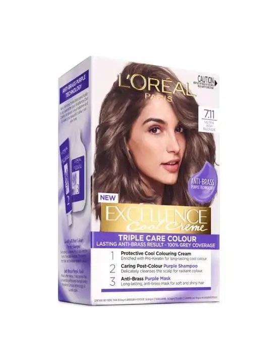 L'Oreal Excellence Cool Creme Permanent Hair Colour 7.11 Ultra Ash Blonde