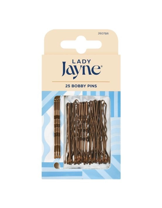 Lady Jayne Brown Bobby Pins 25 Pack