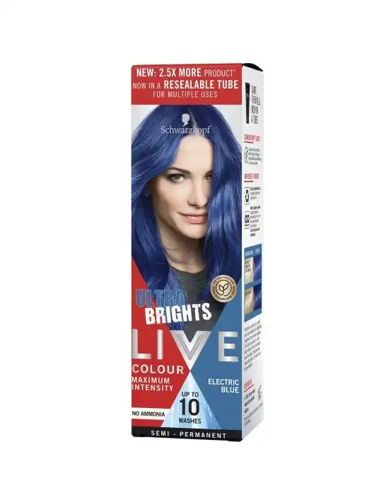 Schwarzkopf Live Colour Ultra Brights Electric Blue 75ml