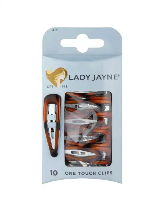 Lady Jayne Shell One Touch Clips 10 Pack