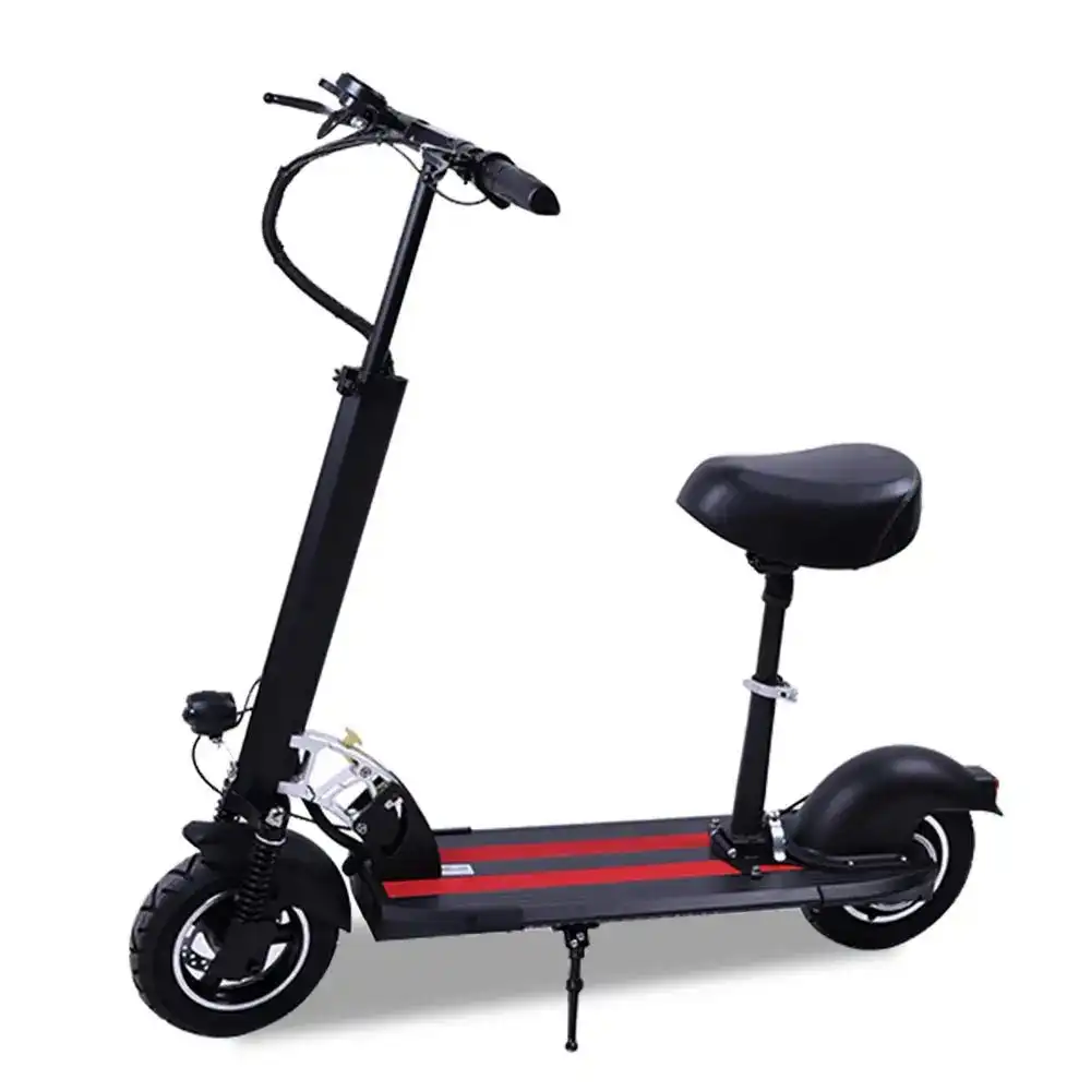 AKEZ 500W Electric Scooter w/Seat Motorised Adult Kids Boys Riding Foldable