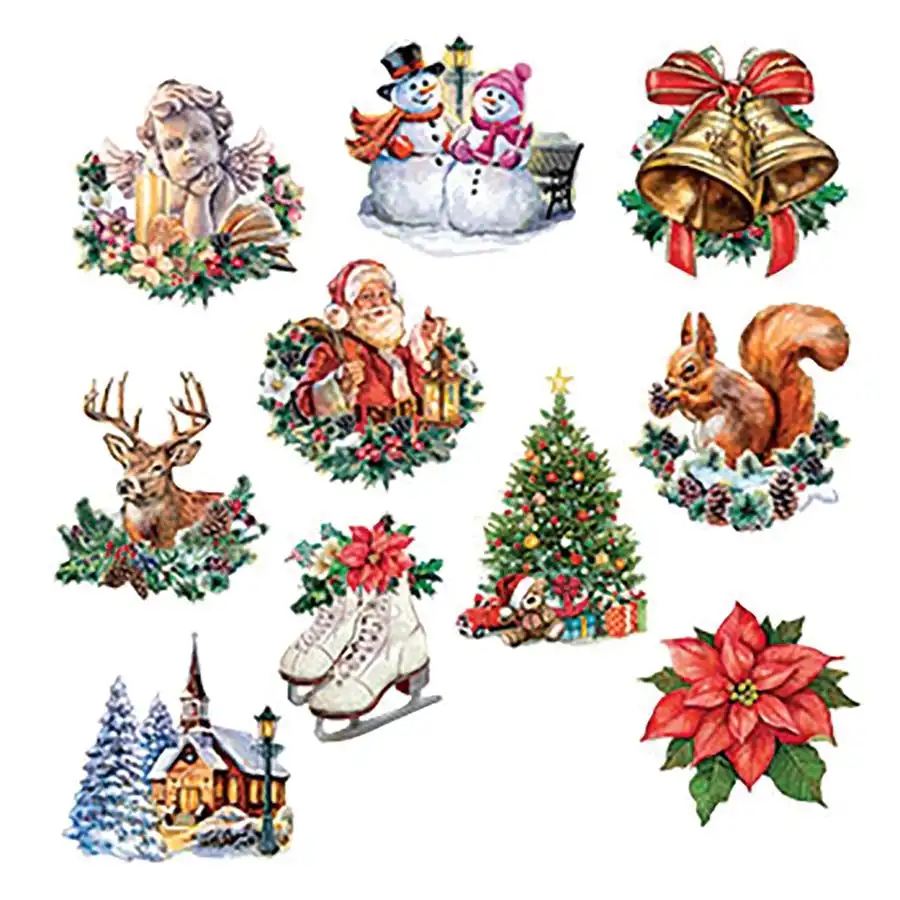 Easy 3D Christmas Scenes Card Toppers- Paper Crafts