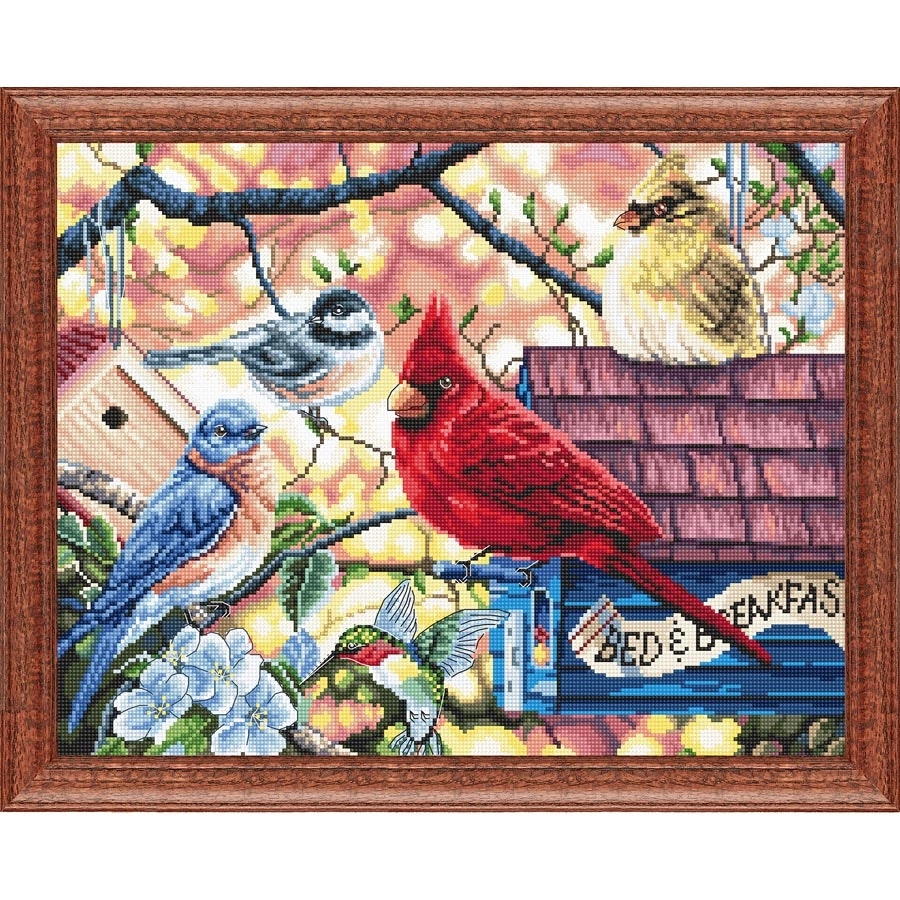 Springtime Songbirds Cross Stitch- Needlework