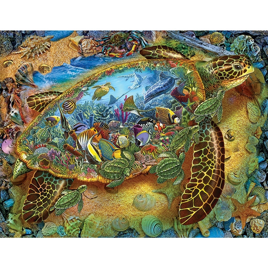 Sea Turtle World 1000 pc- Jigsaws