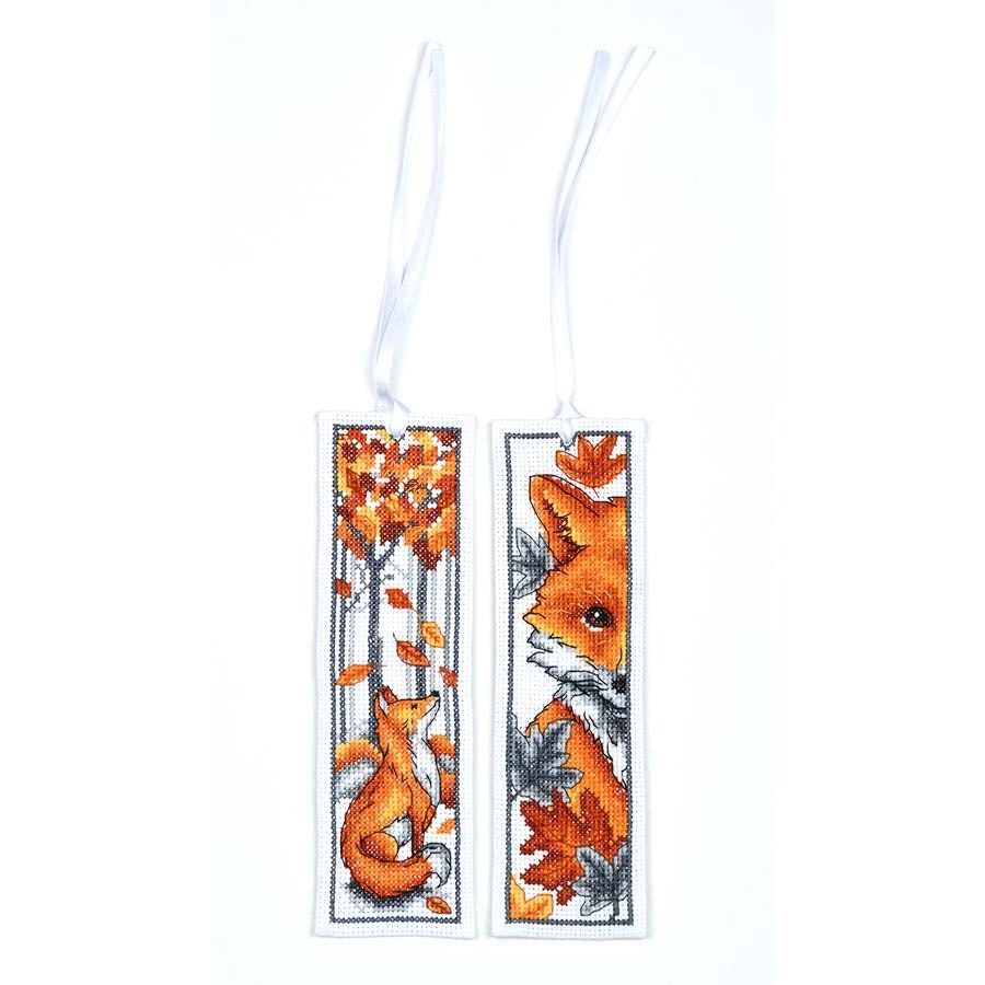 Fox Bookmarks Cross Stitch- Needlework