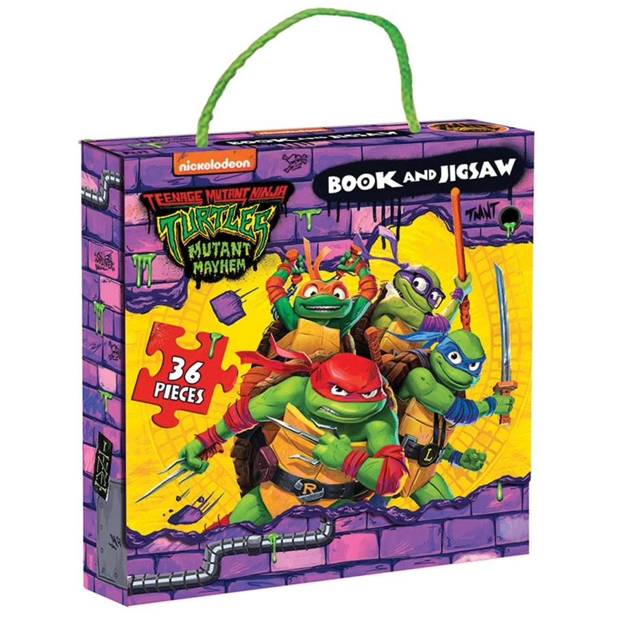 TMNT Mutant Mayhem Book & Jigsaw