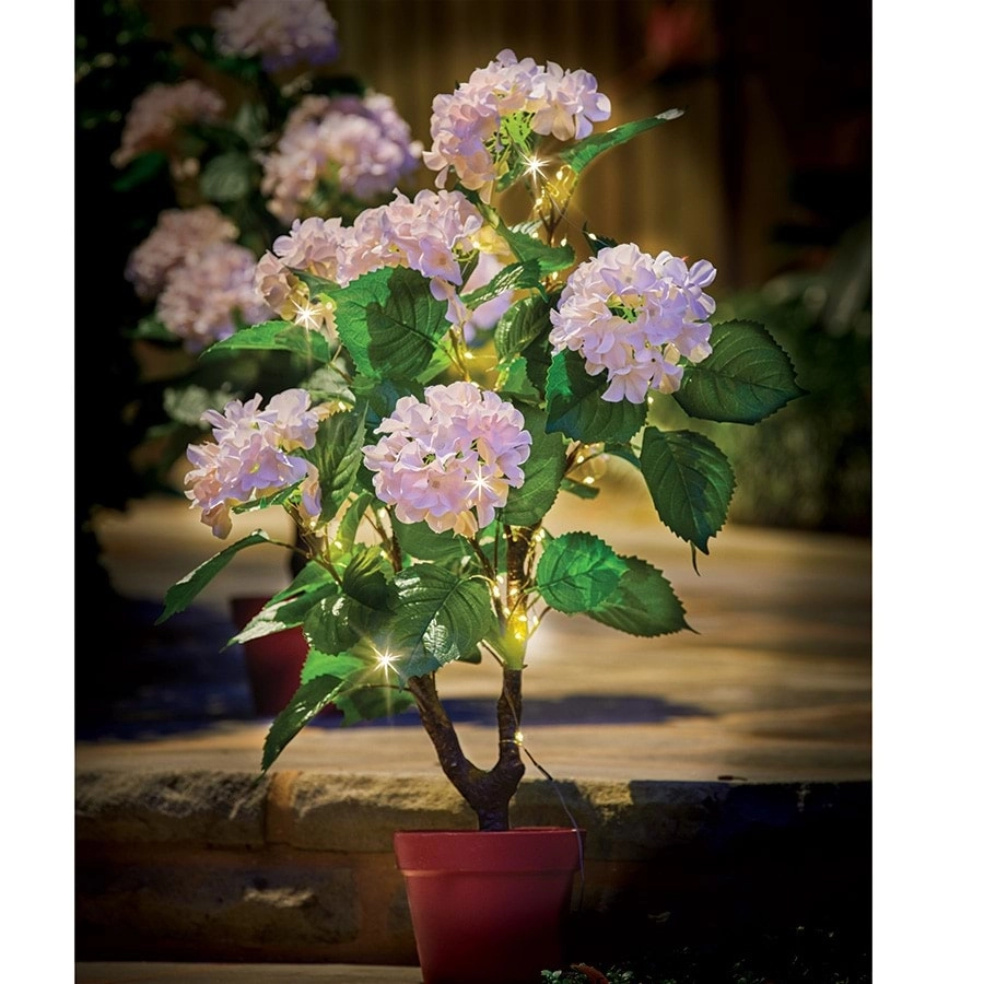 Hydrangea Topiary Solar Tree