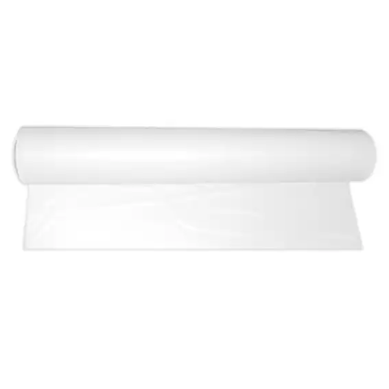 Livingstone Heavy Duty Mackintosh PVC Draw Sheet or Bed Sheet, 127cm x 50 Metres x 0.165mm, Waterproof, White, Each Roll x2