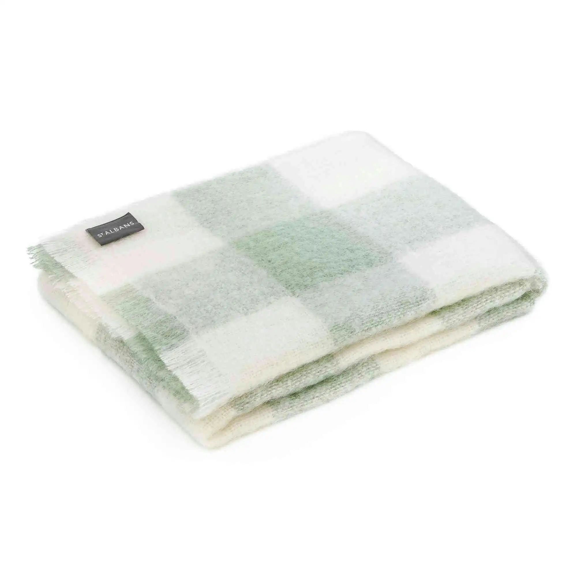 Eden Mohair Check Knee Throw Rug by St Albans