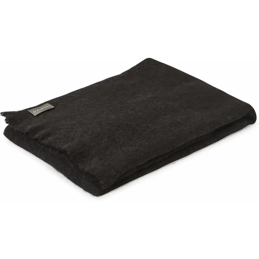 Black Alpaca Knee Rug by St Albans