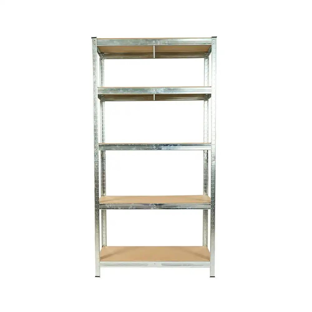 HARDWARE PLUS Warehouse Shelving Garage Rack Heavy Duty Racking 5-Tier- Silver