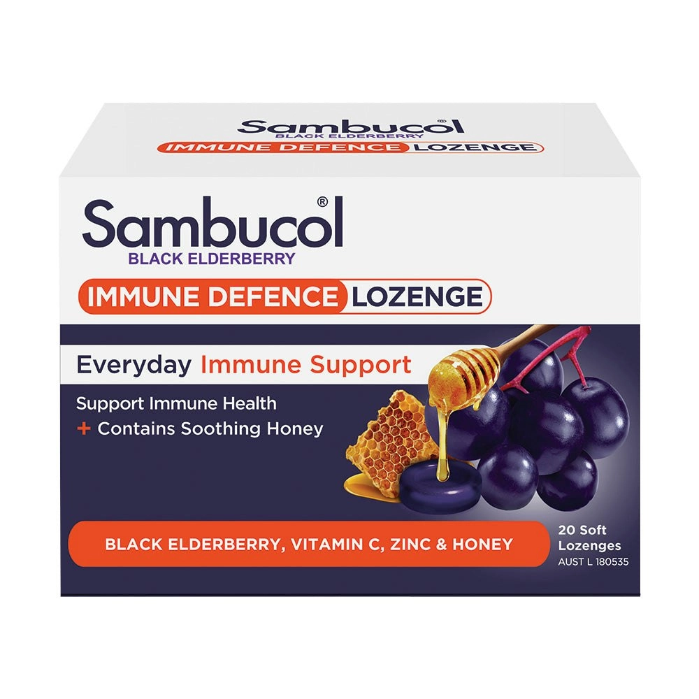 Sambucol Black Elderberry Immune Defence Lozenges 20s