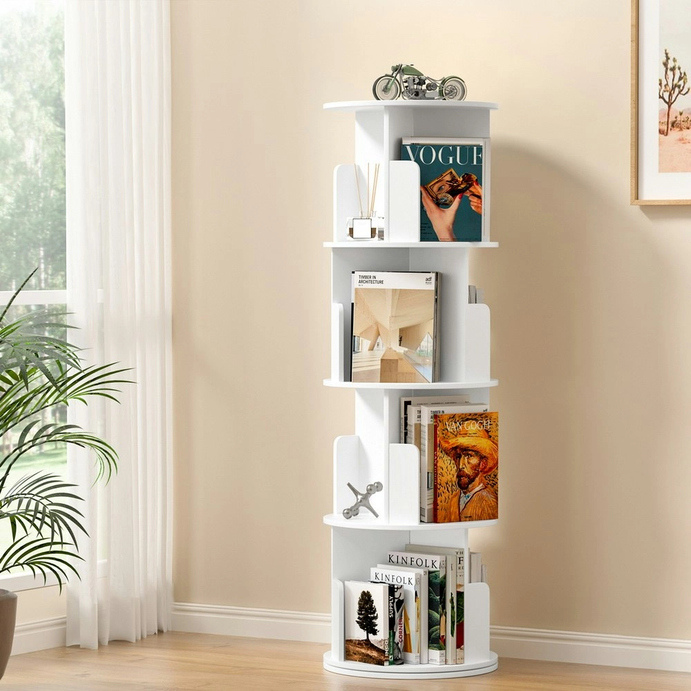 Artiss Bookshelf 4 Tiers EDIE White