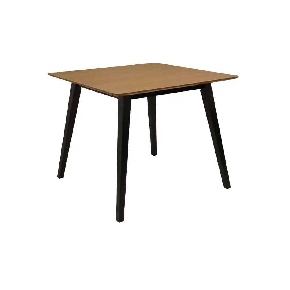 HomeStar Kanaka Wooden Square Kitchen Dining Table 90cm Natural Black