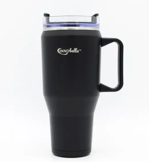 Innobella Tumbleroo Double Wall Insulated Drinking Mug 1200 ml Black