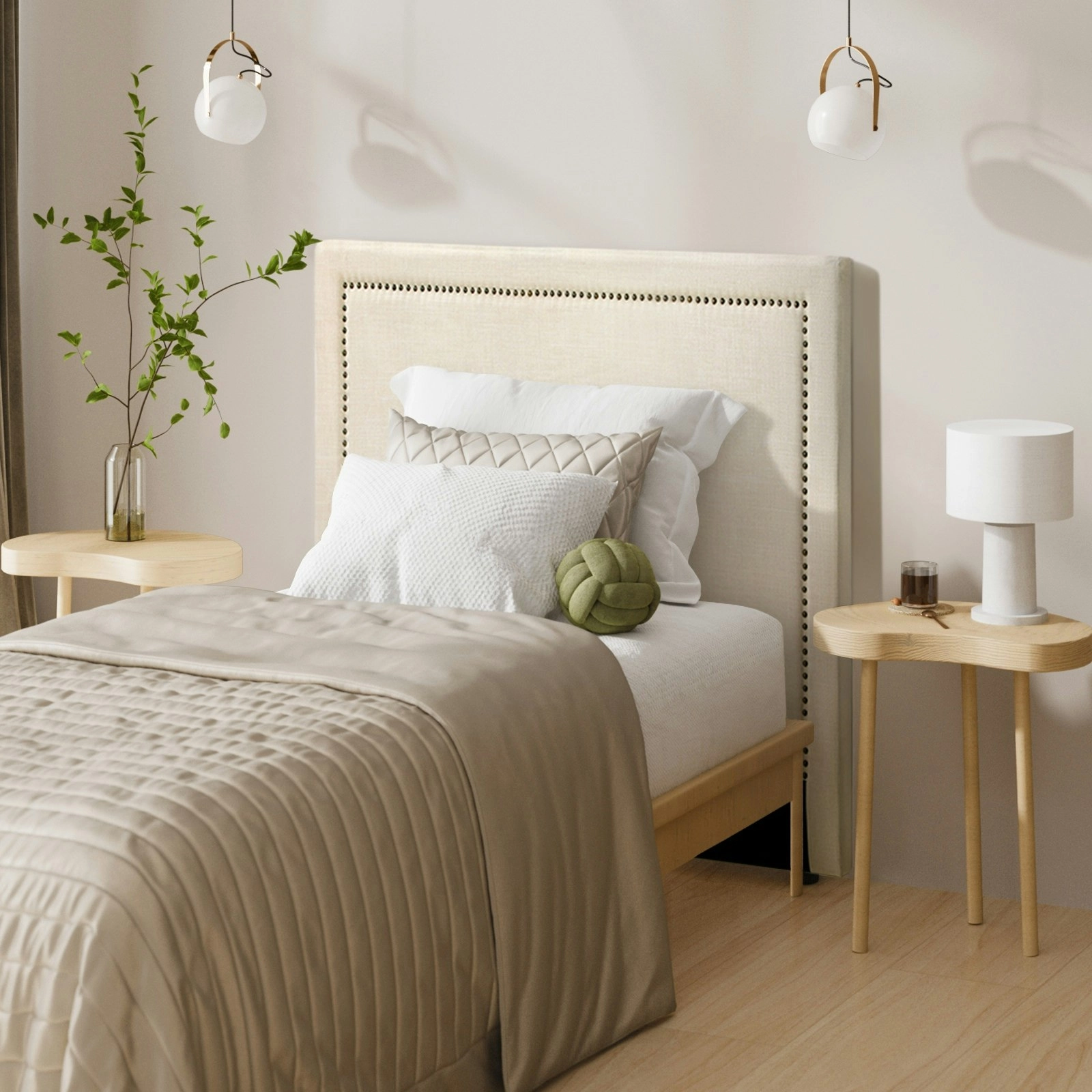 Oikiture Bed Head Headboard Single Bedhead ELLE