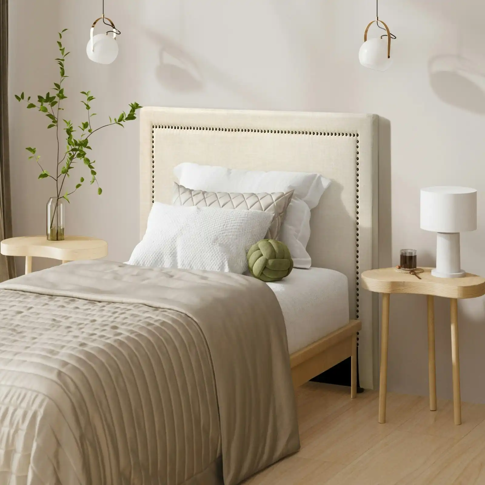 Oikiture Bed Head Headboard King Single Bedhead ELLE