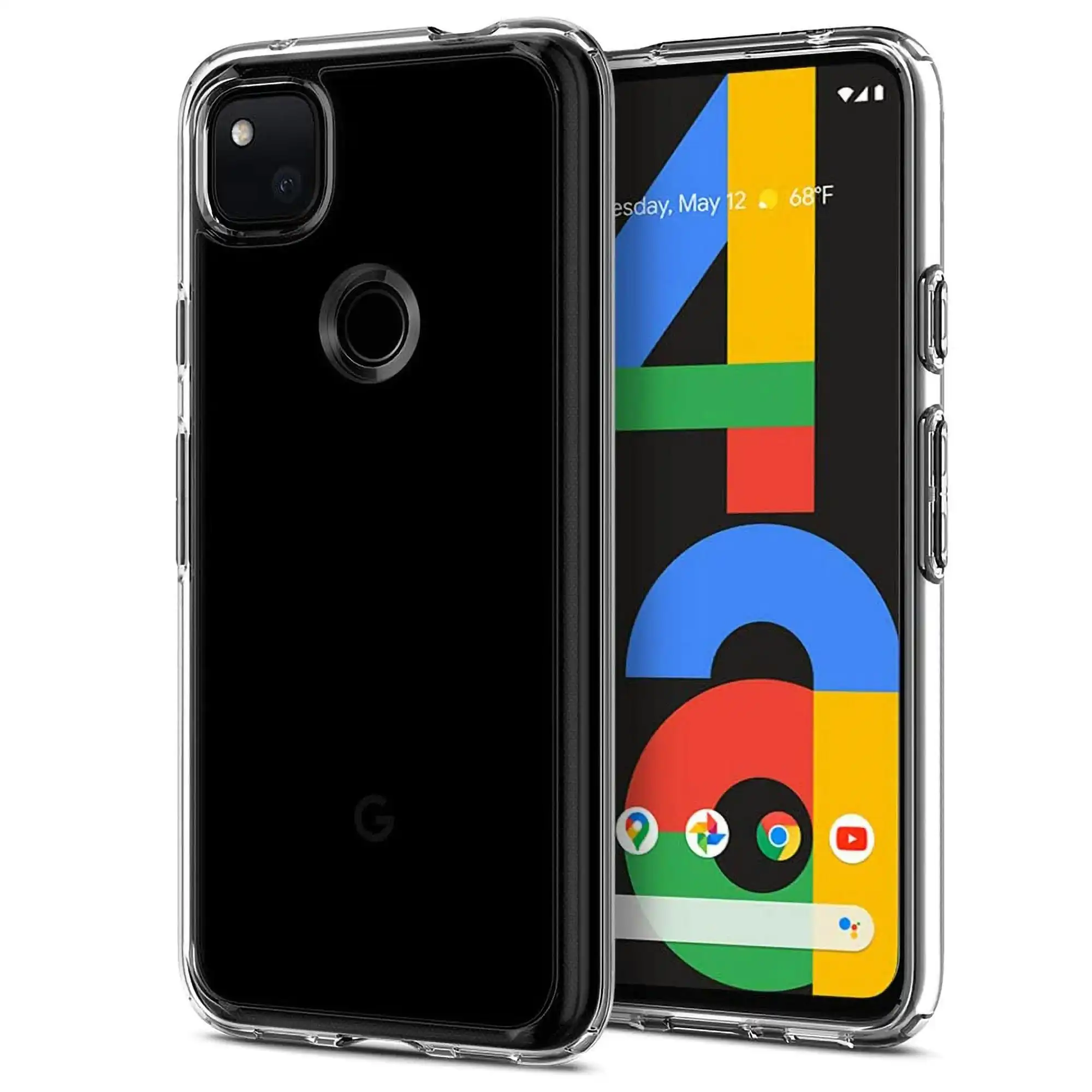 MEZON Google Pixel 4a (5.8") Ultra Slim Premium Crystal Clear TPU Gel Back Case – Wireless Charging Compatible