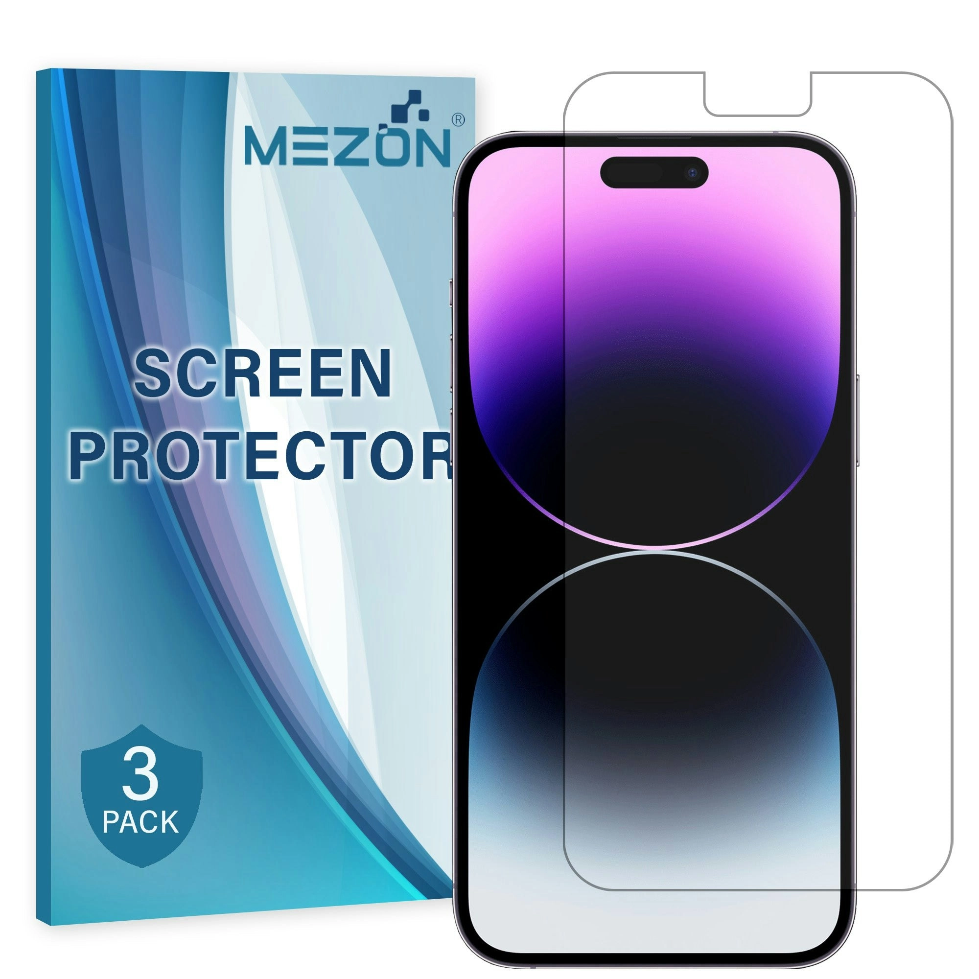 [3 Pack] MEZON Anti-Glare Matte Film for iPhone 14 Pro Max (6.7") Premium Case Friendly Screen Protector