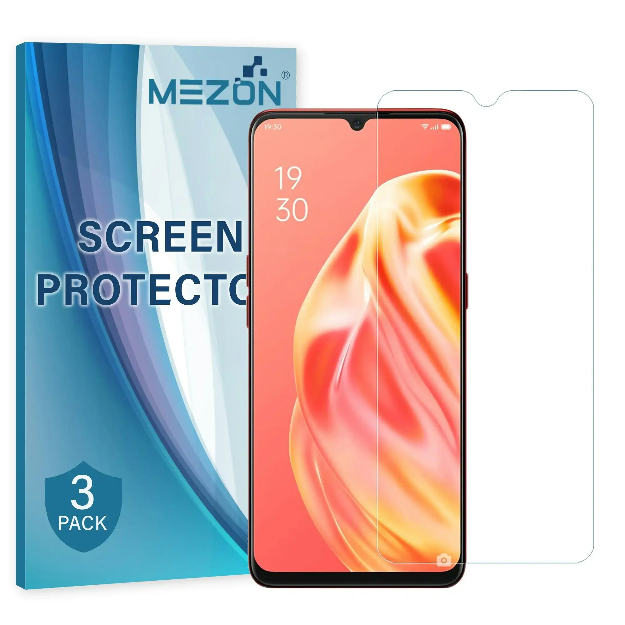 [3 Pack] MEZON Vivo Y52 5G Ultra Clear Screen Protector Case Friendly Film (Vivo Y52 5G, Clear)