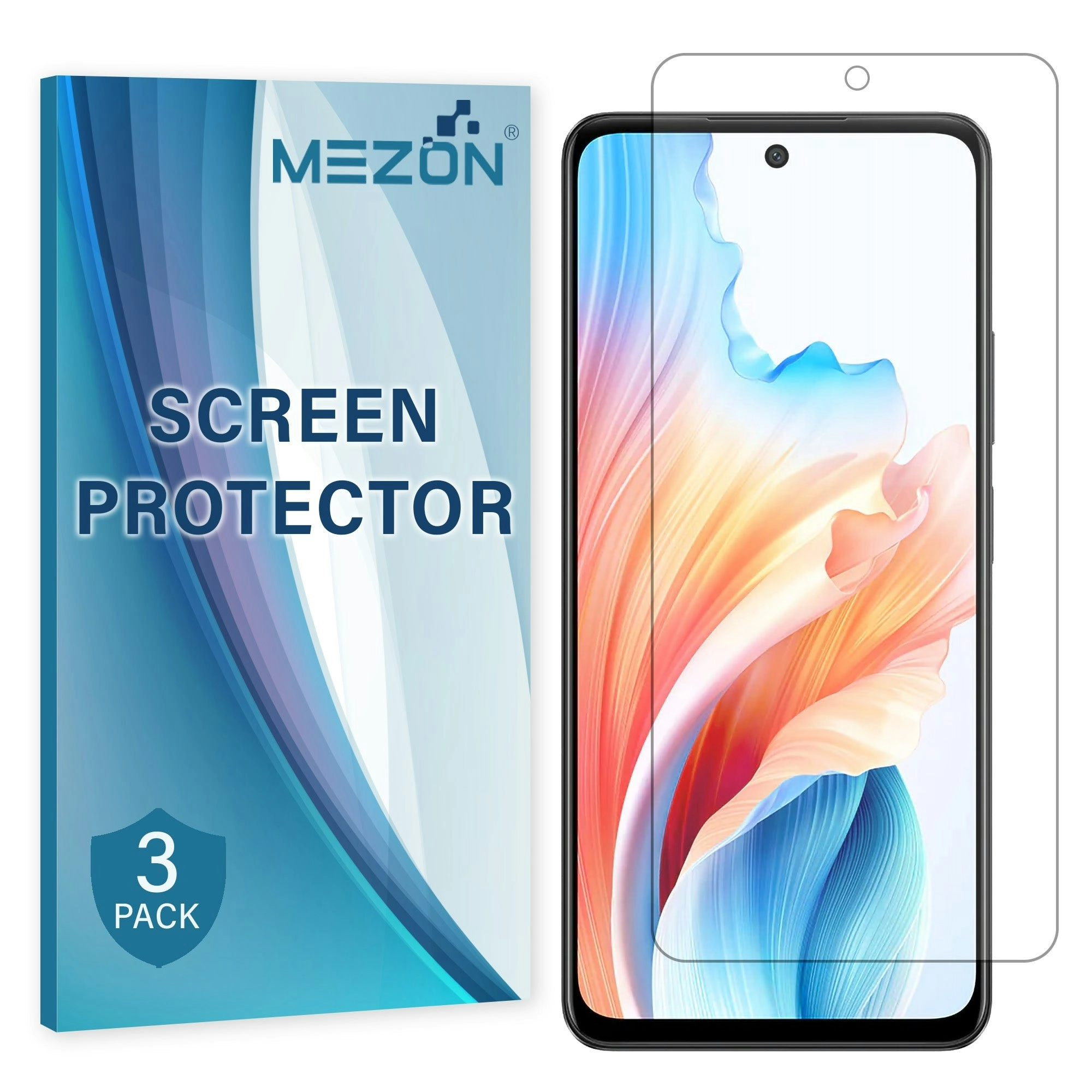 [3 Pack] MEZON OPPO A79 5G Anti-Glare Matte Screen Protector Case Friendly Film (OPPO A79 5G, Matte)