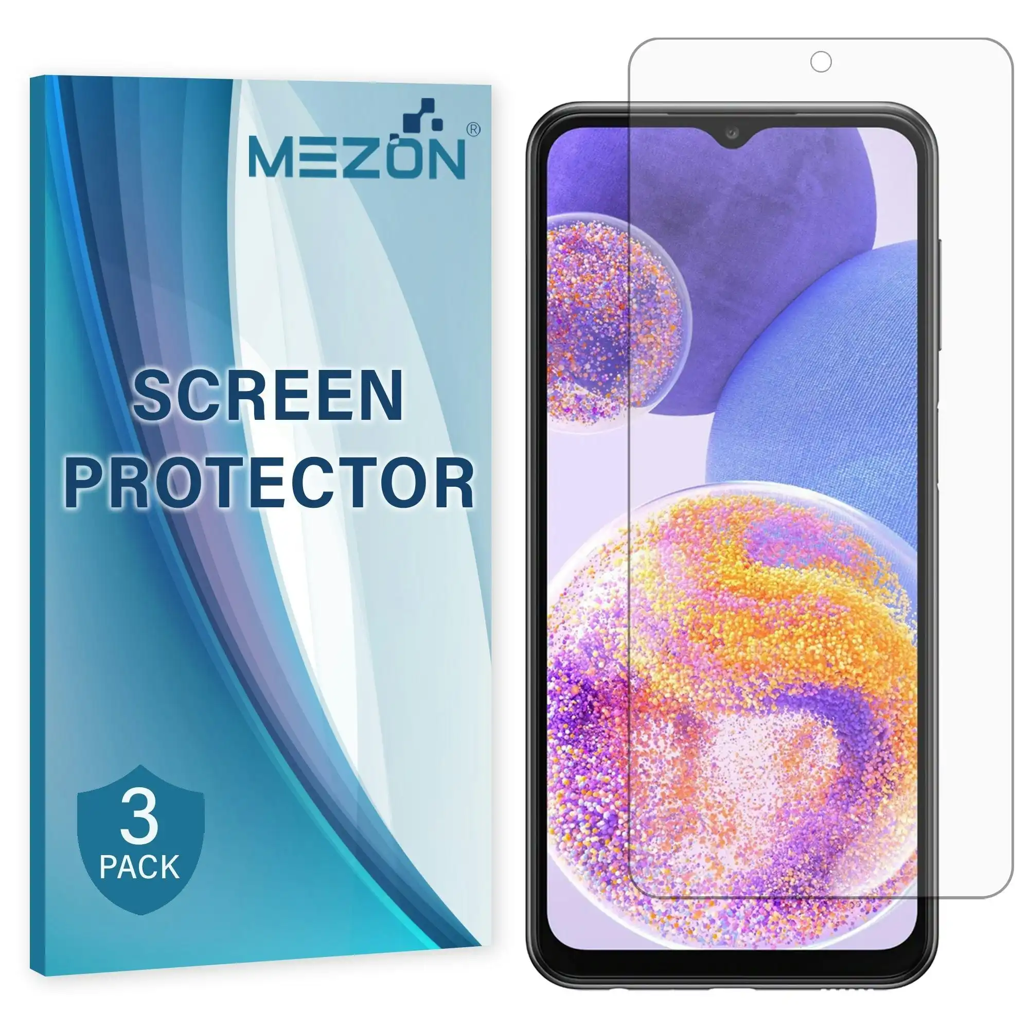 [3 Pack] MEZON Samsung Galaxy A32 5G Premium Hydrogel Clear Edge-to-Edge Full Coverage Screen Protector Film